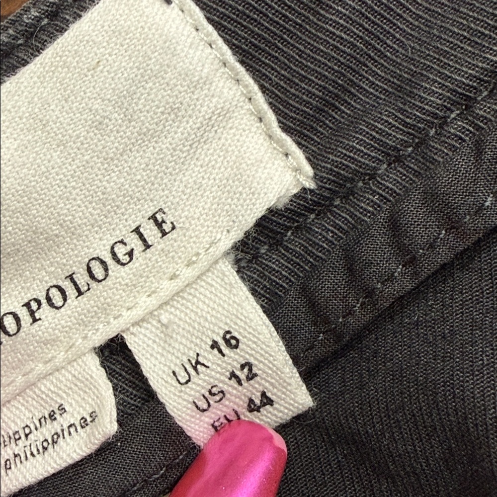 ANTHROPOLOGIE Wide-Leg Black Pants - Picture 7 of 10
